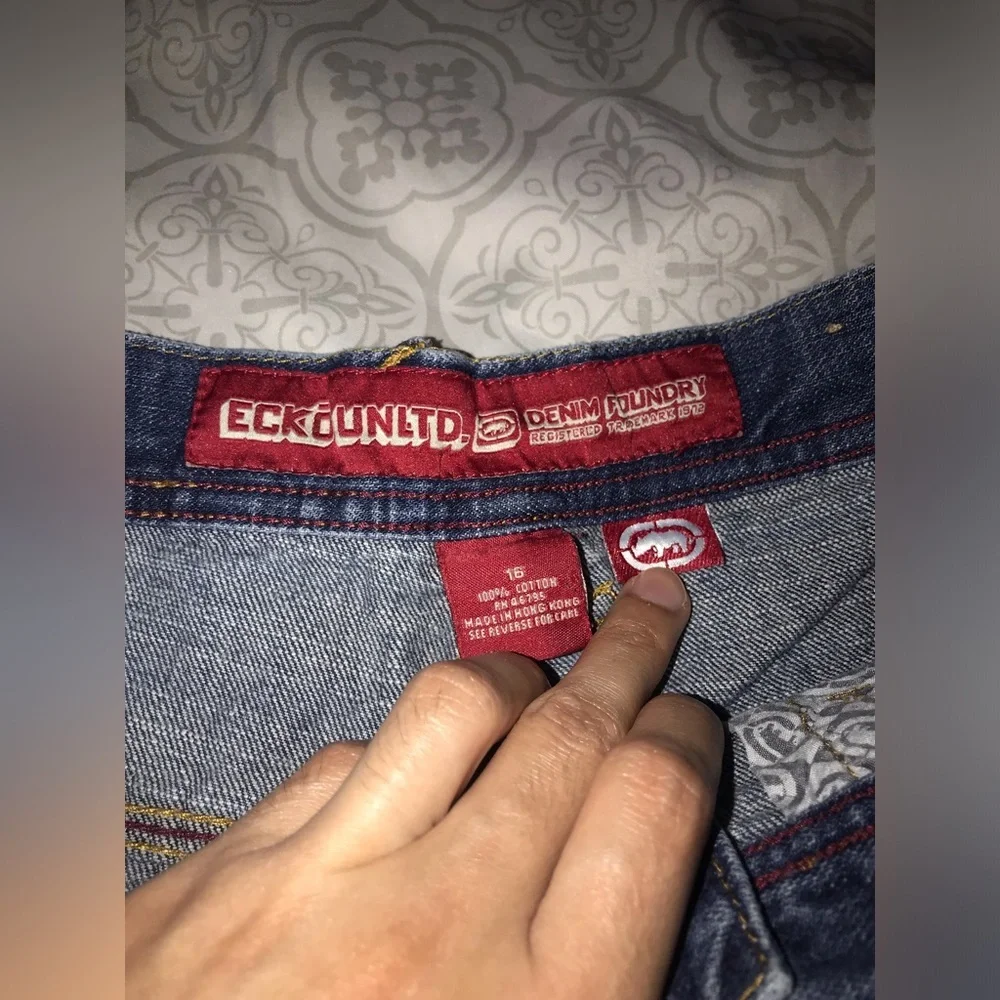 Vintage Y2K ECKO UNLTD. Size 16 Denim Foundry 1972 Boys British Columbia Jeans